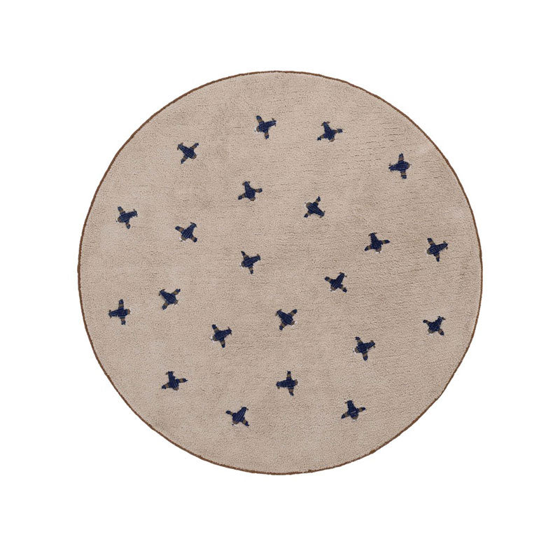 Tapis Petit runder Baumwollteppich 'Jort' ca. Ø 130cm