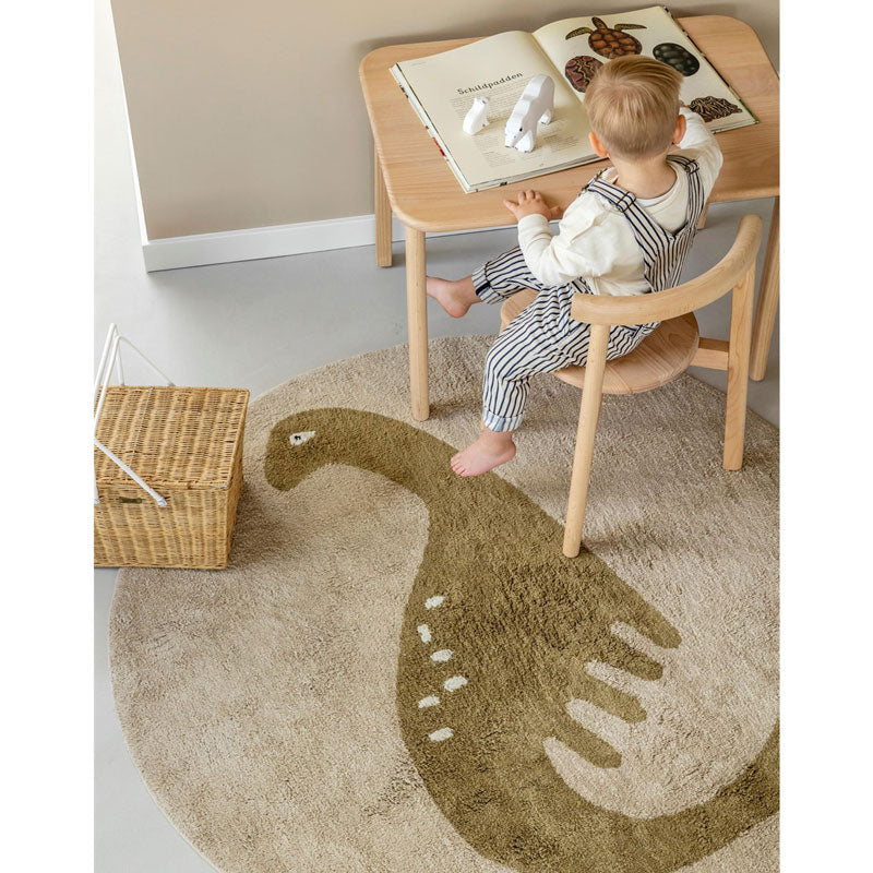 Tapis Petit runder Baumwollteppich 'Dex' ca. Ø 130cm