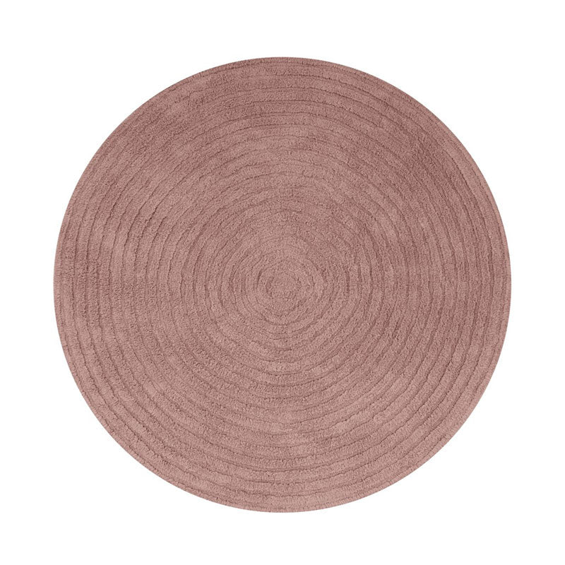 Tapis Petit runder Baumwollteppich 'Robin' in vintage pink