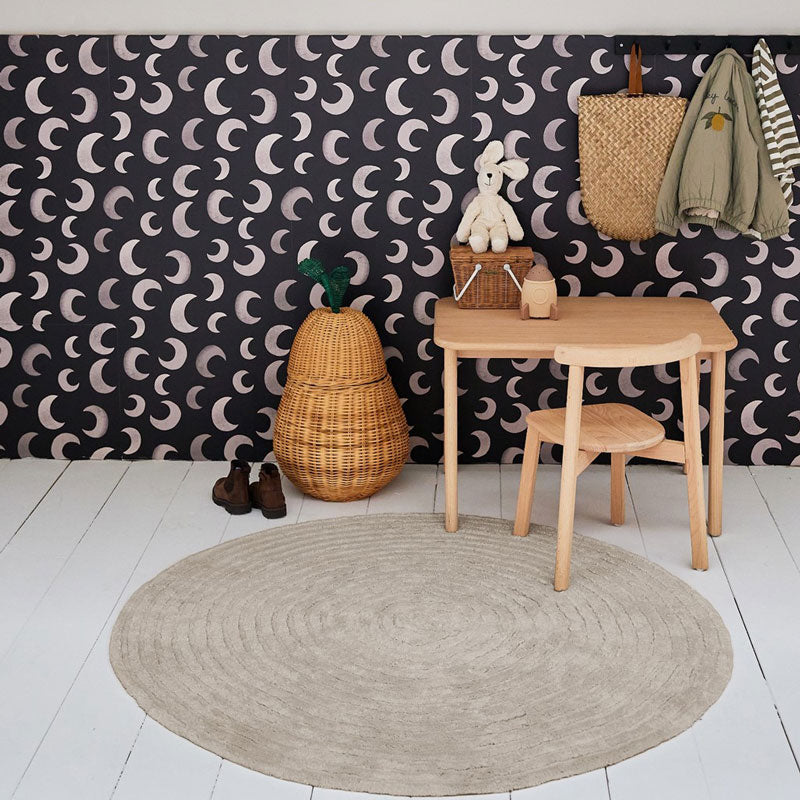 Tapis Petit runder Baumwollteppich 'Robin' in zand