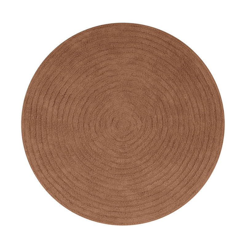 Tapis Petit runder Baumwollteppich 'Robin' in cappuccino