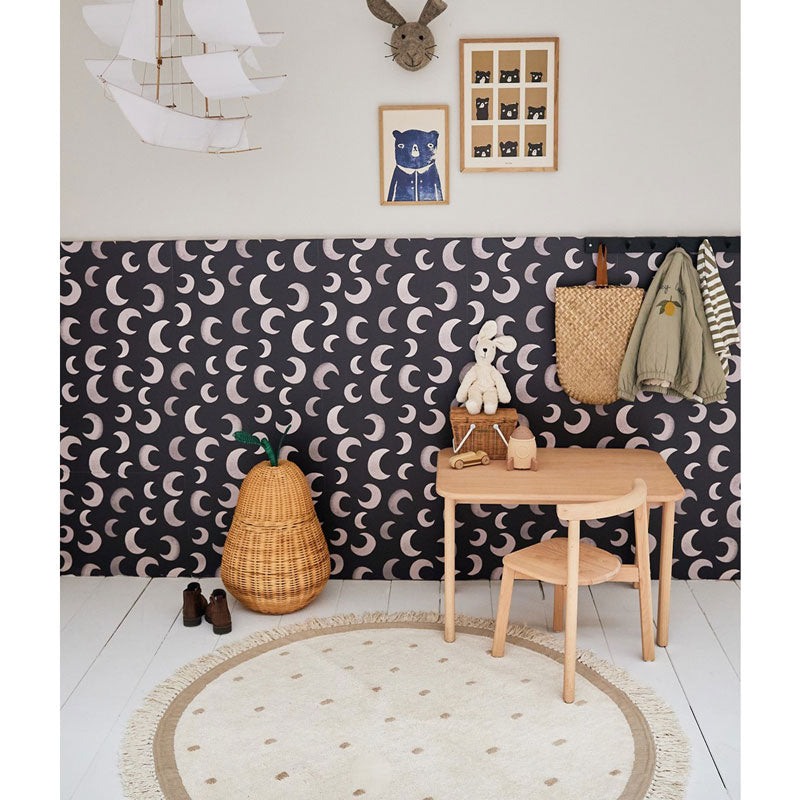 Tapis Petit runder Baumwollteppich 'Puck Dots' ca. Ø 130cm