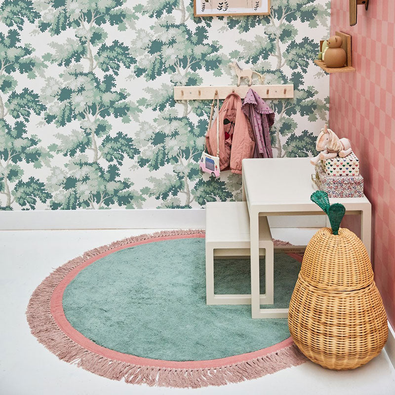 Tapis Petit runder Baumwollteppich 'Bubblegum' ca. Ø 130cm