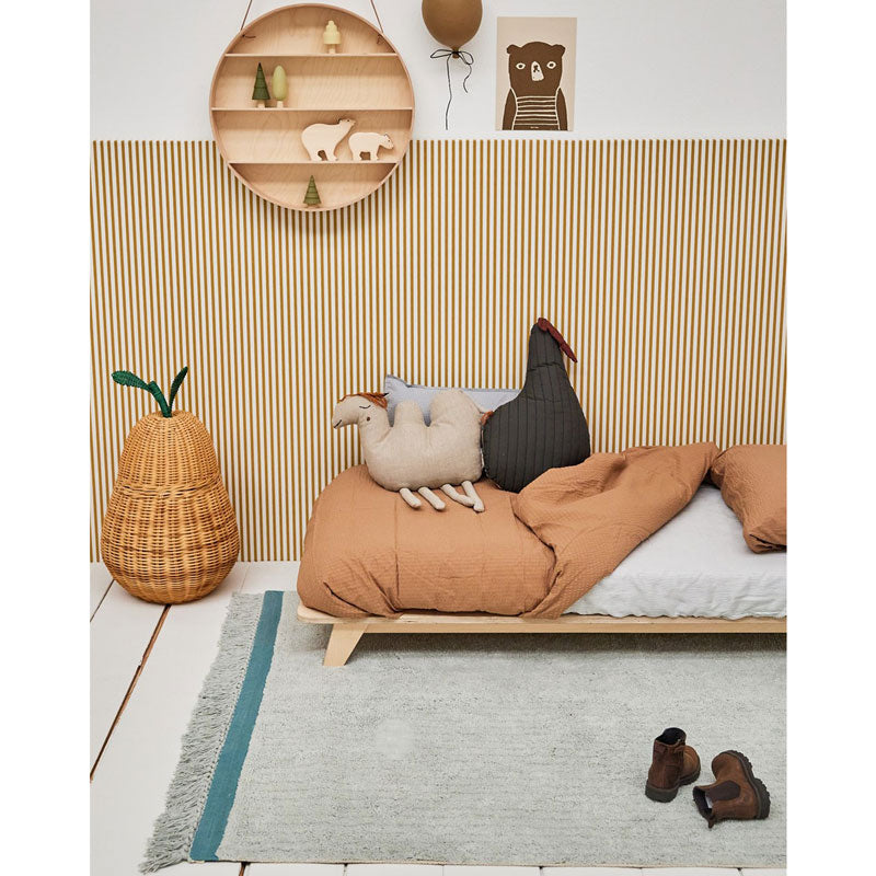 Tapis Petit Baumwollteppich 'Misty Blue' ca. 120x170cm