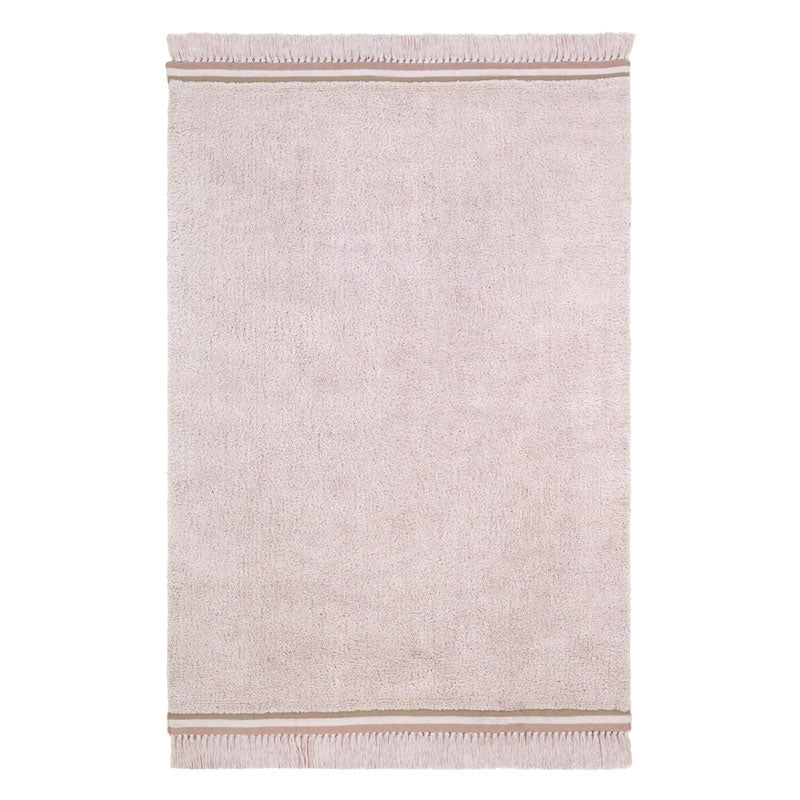 Tapis Petit Baumwollteppich 'Puderrosa' ca. 120x170cm