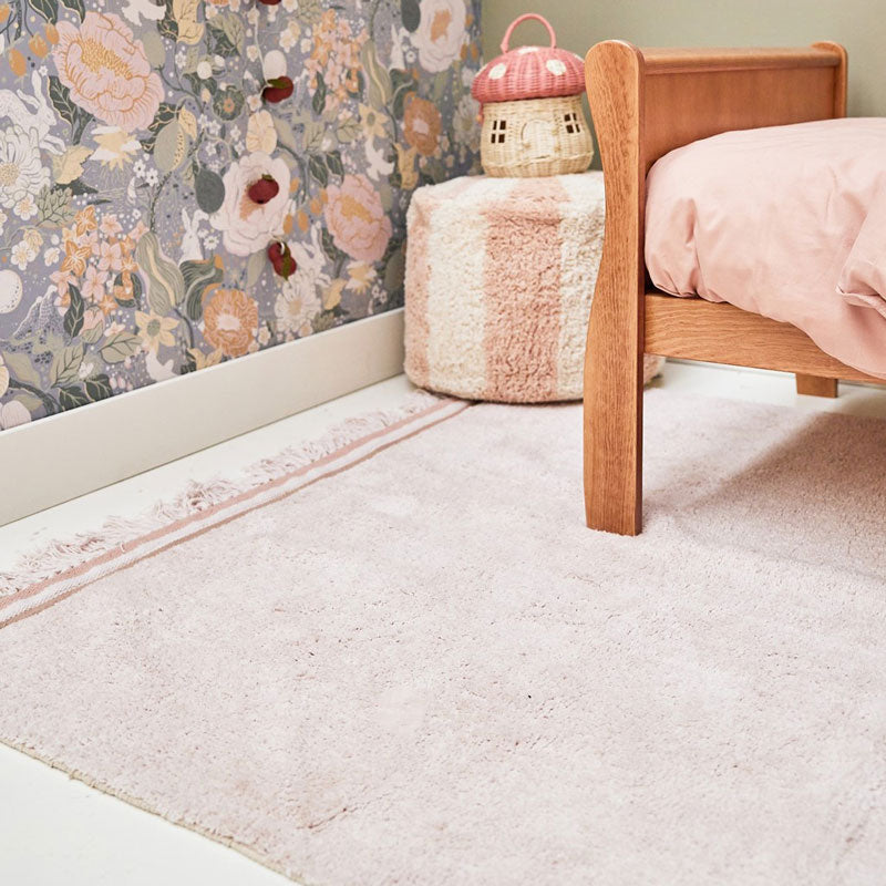 Tapis Petit Baumwollteppich 'Puderrosa' ca. 120x170cm