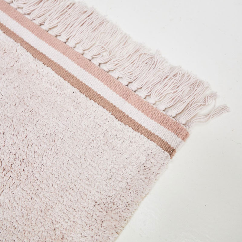 Tapis Petit Baumwollteppich 'Puderrosa' ca. 120x170cm