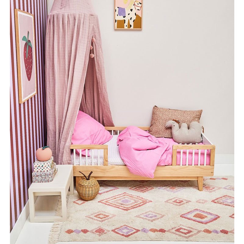 Tapis Petit Baumwollteppich 'Liz' in lila rosa ca. 120x170cm