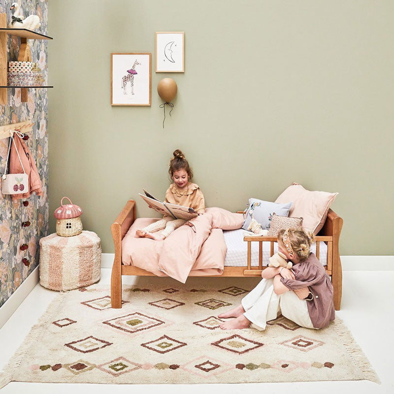 Tapis Petit Baumwollteppich 'Liz' in pink aubergine ca. 120x170cm