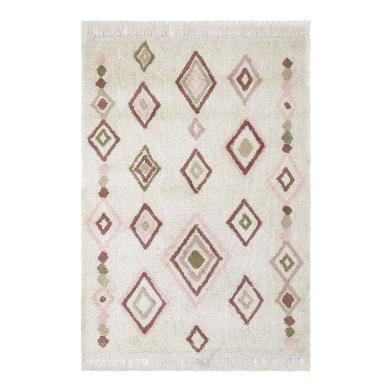 Tapis Petit Baumwollteppich 'Liz' in pink aubergine ca. 120x170cm