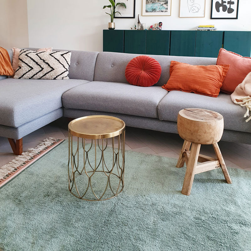 Tapis Petit Baumwollteppich 'Julie' in jade ca. 120x170cm