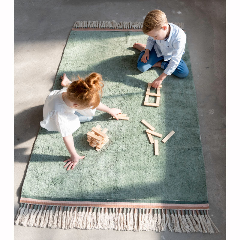 Tapis Petit Baumwollteppich 'Julie' in jade ca. 120x170cm