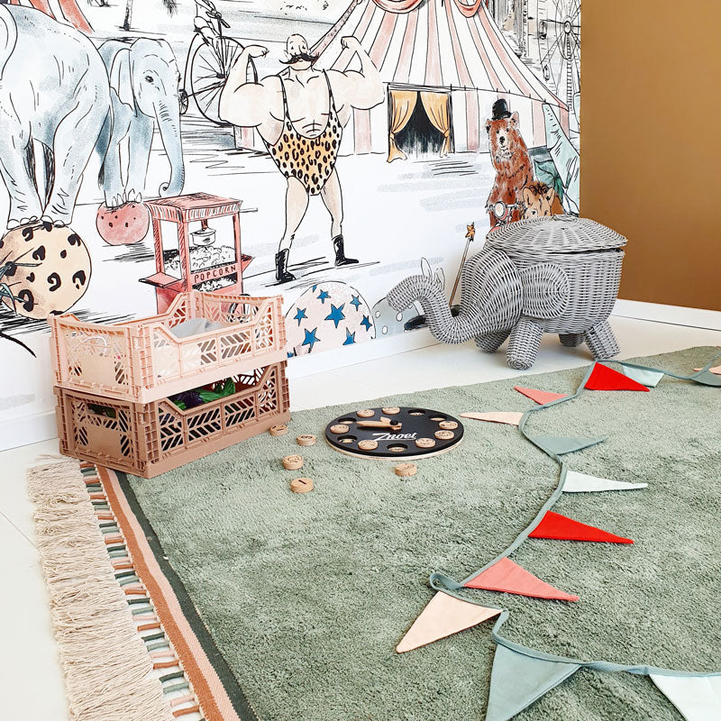 Tapis Petit Baumwollteppich 'Julie' in jade ca. 120x170cm