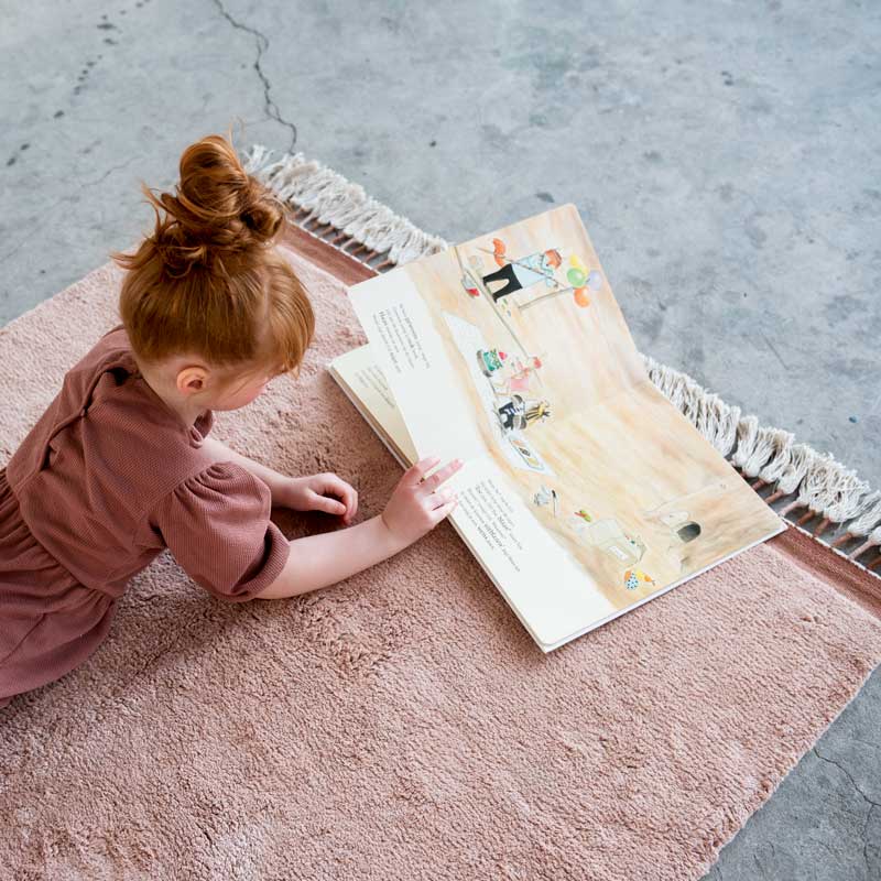 Tapis Petit Baumwollteppich 'Julie' in altrosa ca. 120x170cm