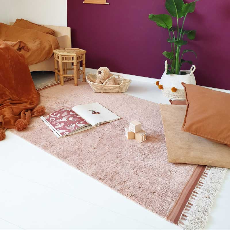 Tapis Petit Baumwollteppich 'Julie' in altrosa ca. 120x170cm