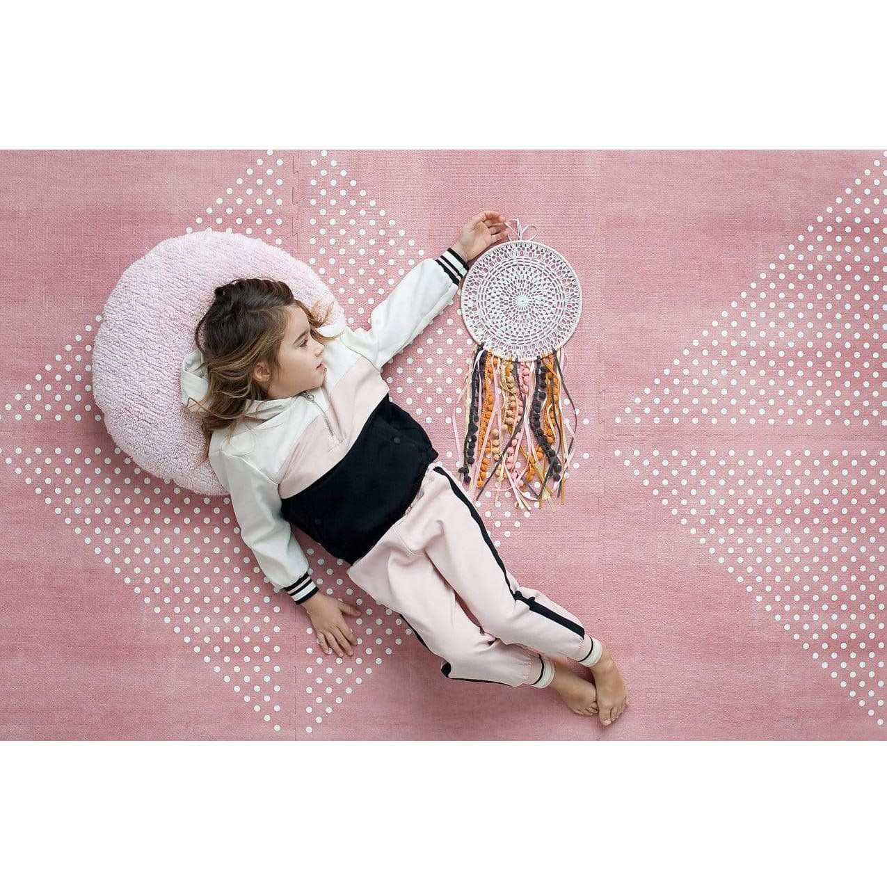 Toddlekind - Stilvolle Spielmatte Earth Ash Rose in 120x180cm - letztes Exemplar