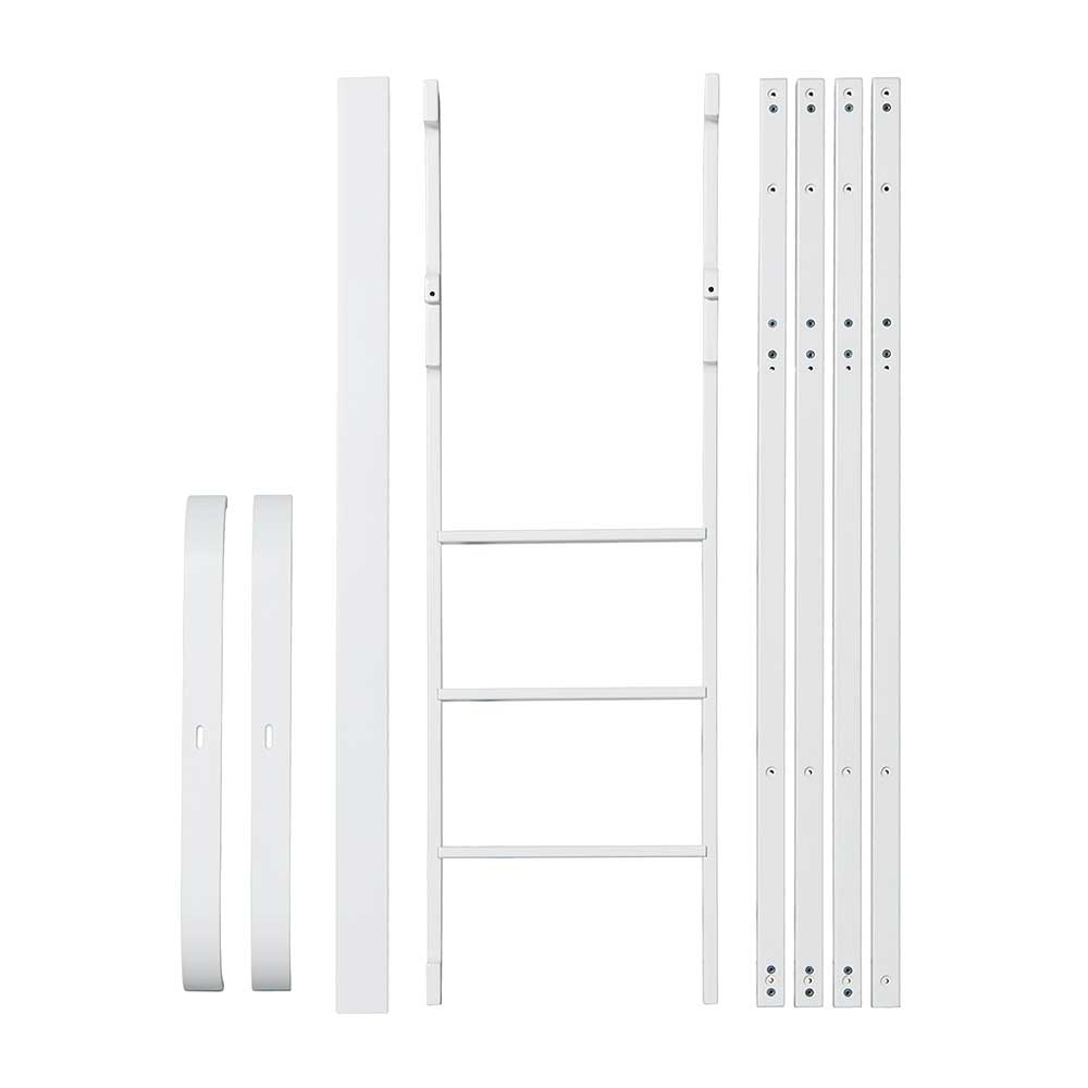 Oliver Furniture Wood Mini+ Umbauset von Babybett in halbhohes Bett in weiß