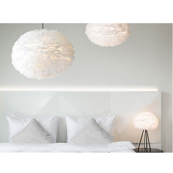 Umage Eos Lampe Medium Ø45 cm in light grey