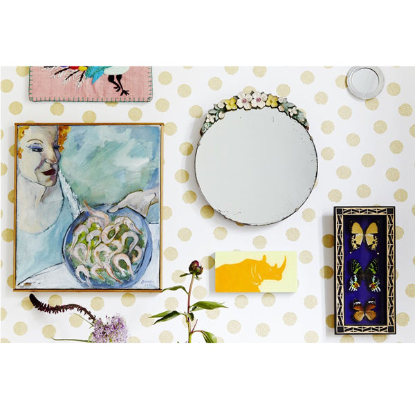 Eijffinger Rice "Everyday Magic" Glitzerpunkte gold