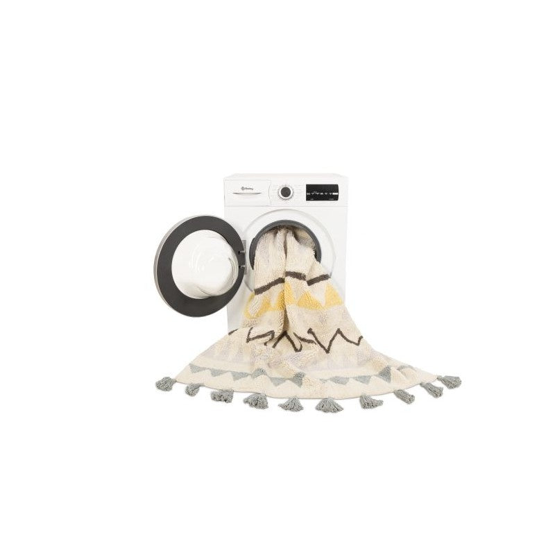 Lorena Canals waschbarer Teppich 'Azteca' in vintage blue 140x200cm