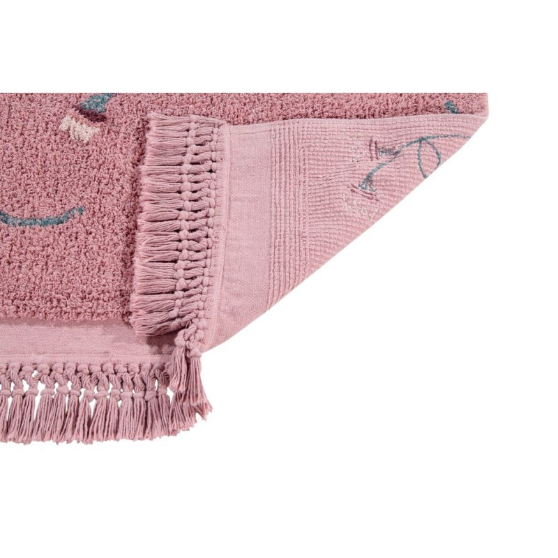 Lorena Canals waschbarer Teppich 'English Gardens' in ash rose 140x210cm