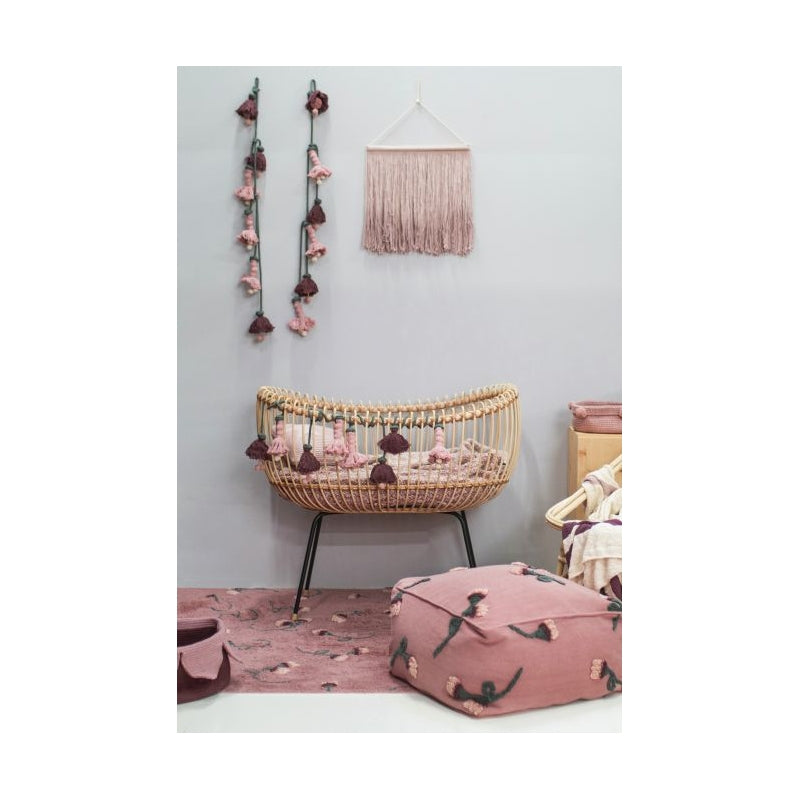 Lorena Canals waschbarer Teppich 'English Gardens' in ash rose 140x210cm