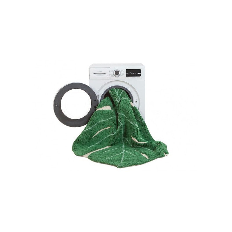 Lorena Canals waschbarer Teppich 'Monstera Leaf' in grün 120x160cm