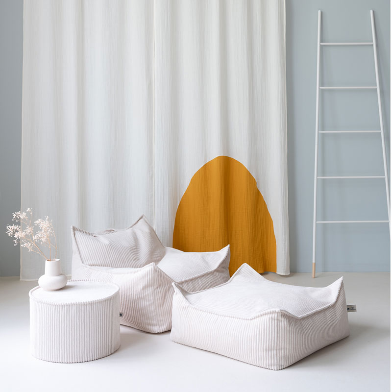 Wigiwama Sitzpouff `Marshmallow´ Ø 39,5 x 25 cm