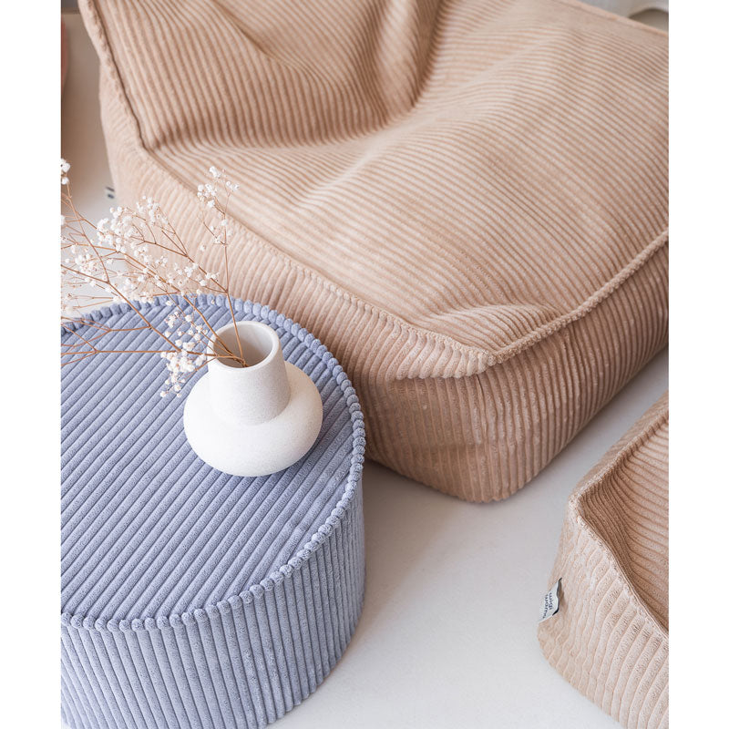 Wigiwama Sitzpouff `Blueberry Blue´ Ø 39,5 x 25 cm