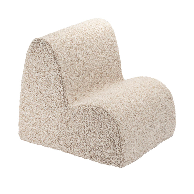 Wigiwama Cloud Chair `Biscuit´ aus Teddy-Stoff 60x50cm