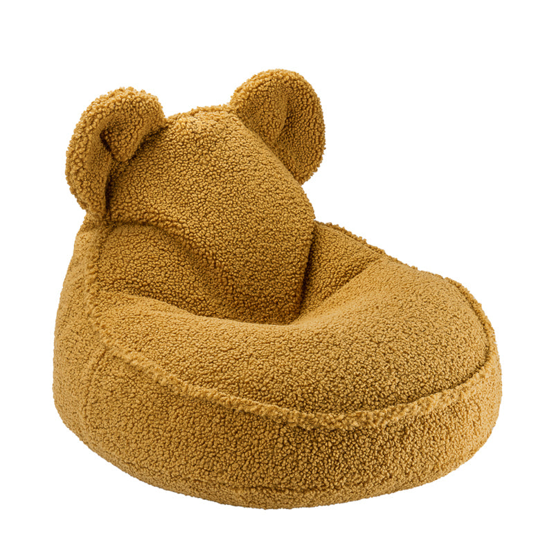 Wigiwama kleiner Sitzsack Bär aus Teddy-Stoff in 'Maple, 70x60cm