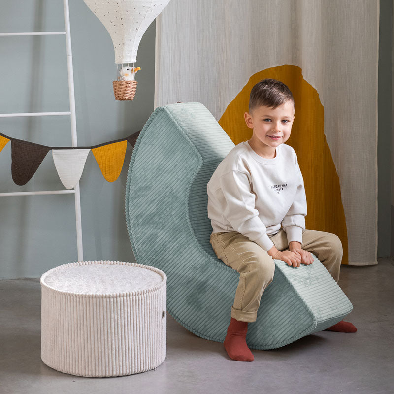 AUSSTELLUNGSSTÜCK Wigiwama Spielset mit Pouff `Peppermint Green´, 92 x 26 x 65 cm