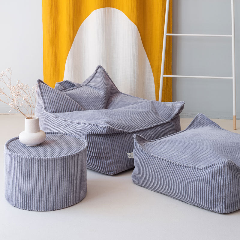 Wigiwama Sitzkissen `Blueberry Blue´ 60x60cm