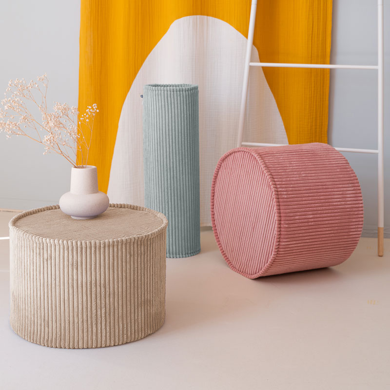 Wigiwama Sitzpouff `Pink Mousse´ Ø 39,5 x 25 cm