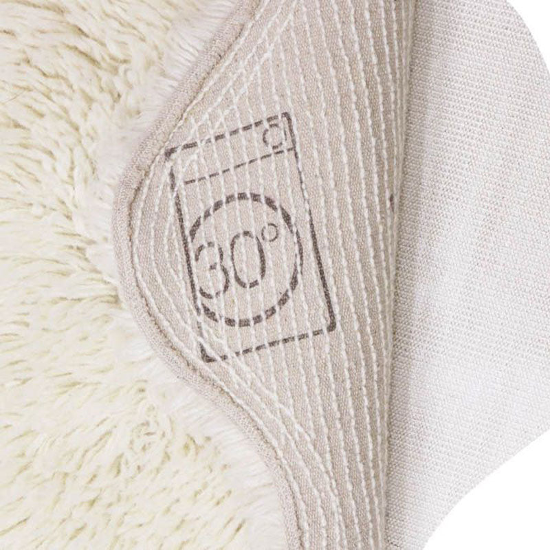 Lorena Canals waschbarer Teppich 'Woolable Rug Woolly' in sheep white 75x110cm